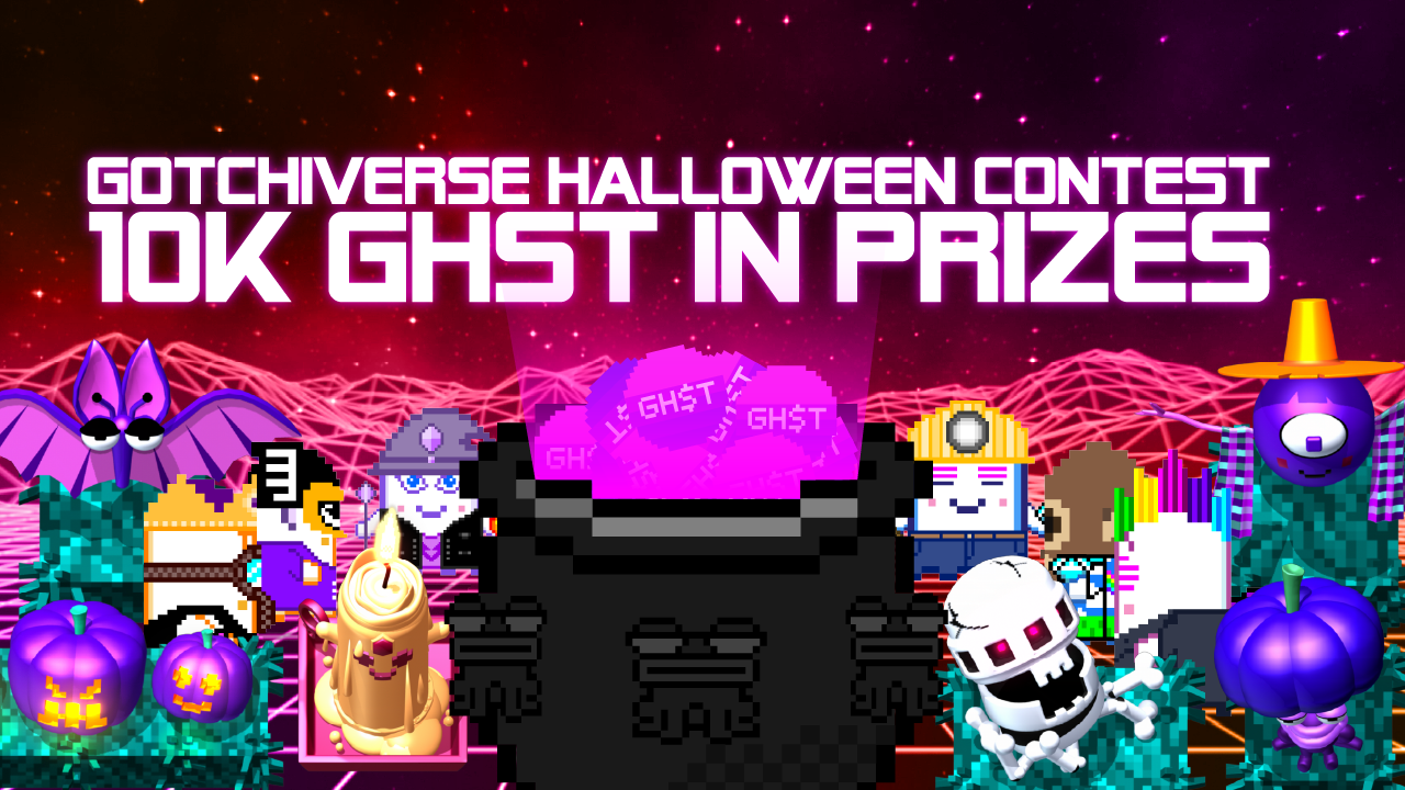 Tricks and treats! Gotchiverse Halloween Contest Features 10k GHST in Prizes Up For Grabs