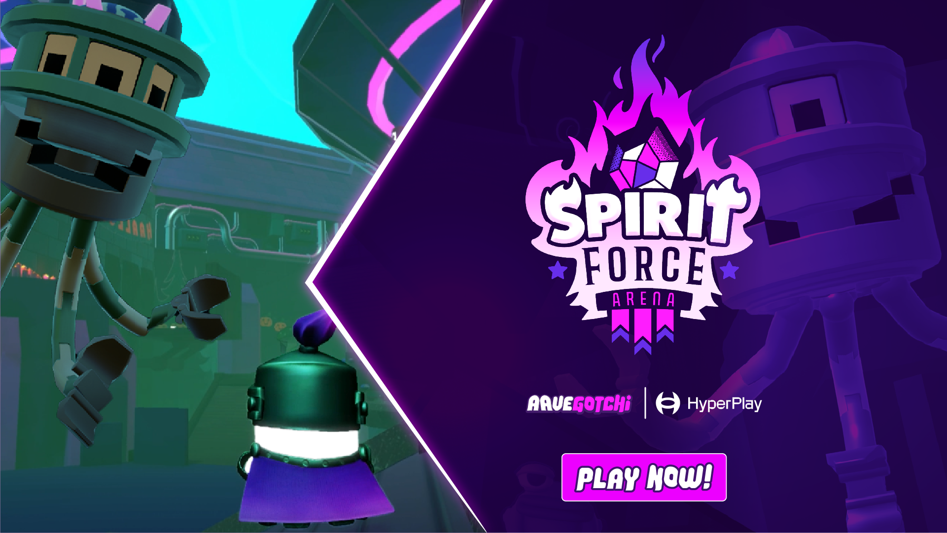 Spirit Force Arena is soft launching first on HyperPlay!